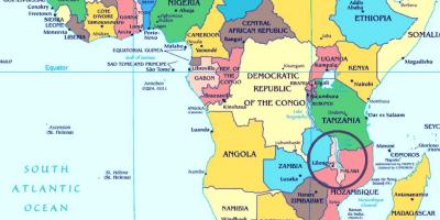 Tanzania nước trong bản đồ thế giới