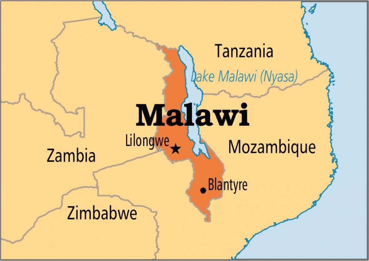 bản đồ của lilongwe Tanzania